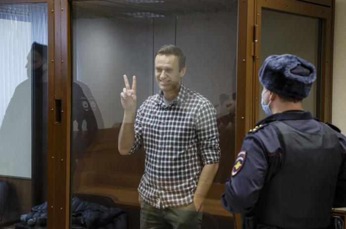 Alexej Nawalny vor Gericht in Moskau. Foto: epa/Juri Kotschetkow