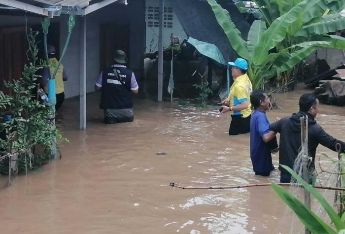 Überschwemmungen in Pak Chong. Foto: The Nation