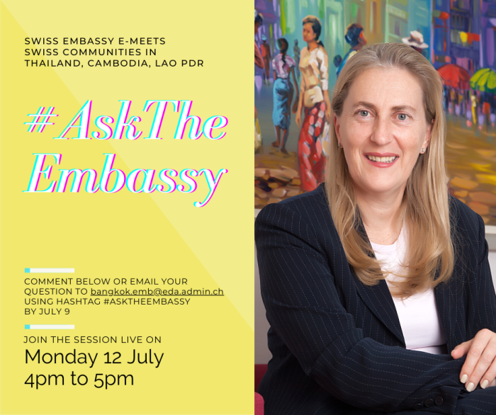 #Ask The Embassy der Schweizer Botschaft