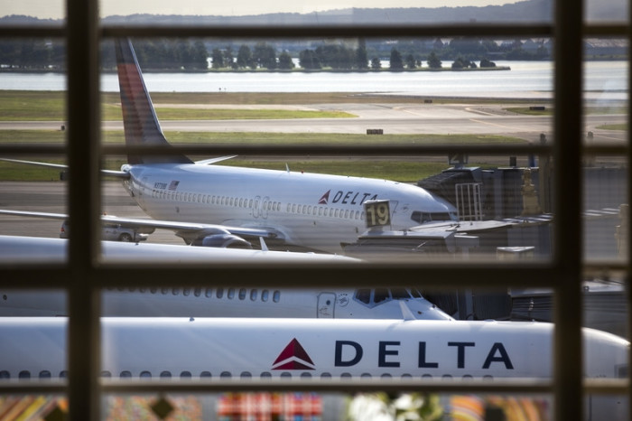 Maschinen der US-Fluggesellschaft Delta. Foto: epa/Jim Lo Scalzo