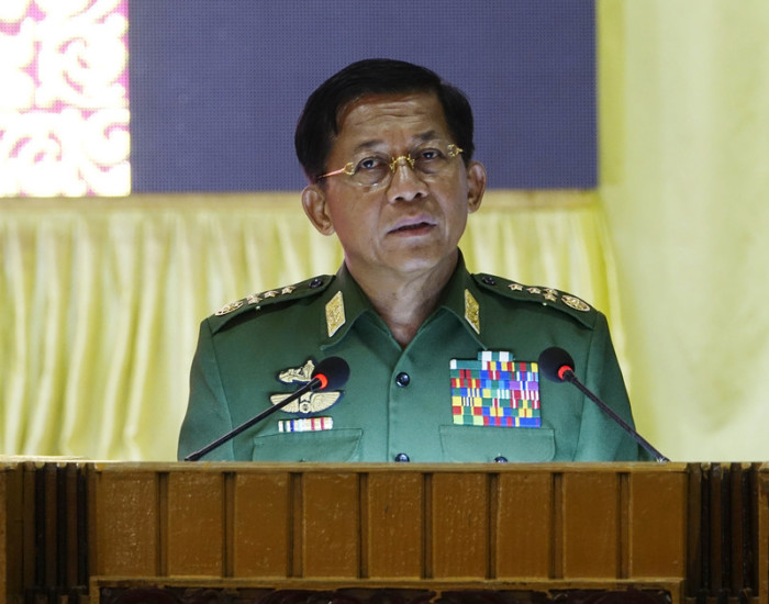  Myanmars Militärchef Min Aung Hlaing. Foto: epa/Nyunt Win