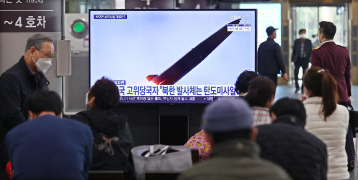 News zu Nordkoreas Raketenstart. Foto: epa/Yonhap