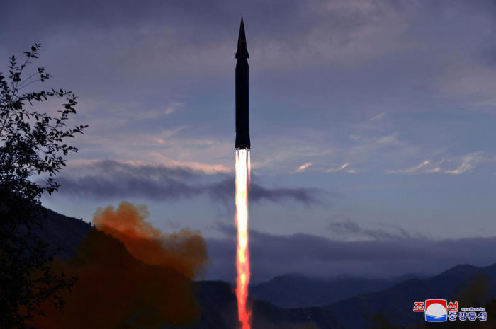 Testabschuss einer Hyperschallrakete durch Nordkorea. Foto: epa/Kcna