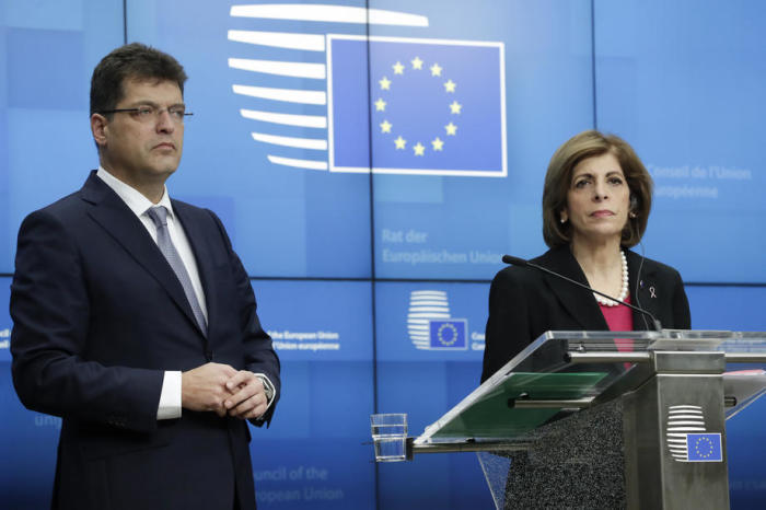 EU-Gesundheitsminister treffen sich zur Bewältigung der Coronavirus-Krise. Foto: epa/Olivier Hoslet