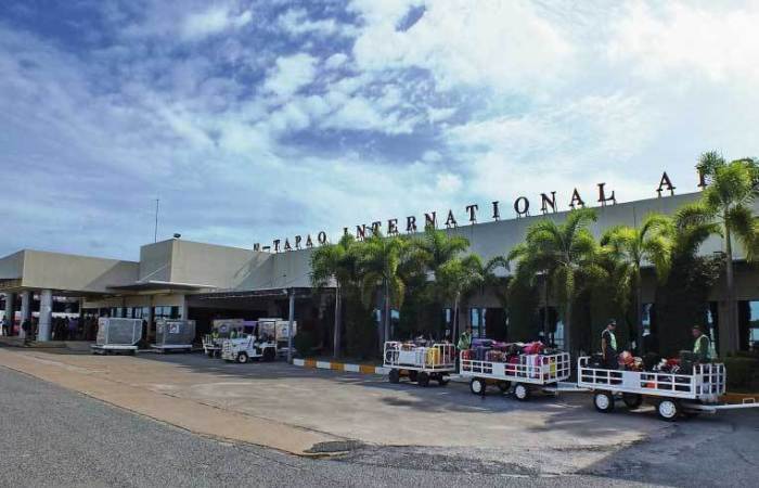 Blick auf den Terminal des U-Tapao International Airport. Foto: National News Bureau of Thailand