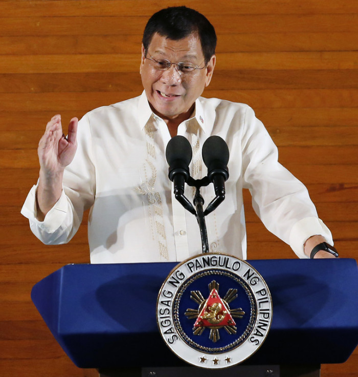  Der philippinische Präsident Rodrigo Duterte. Foto: epa/Francis R. Malasig