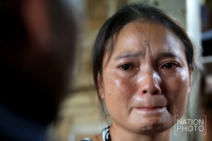 Pinnapa Prueksaphan, Witwe des ermordeten Karen-Aktivisten Billy. Foto: The Nation