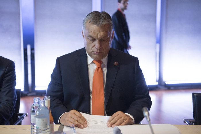 Premierminister von Ungarn Viktor Orban. Foto: epa/Andreas Schaad