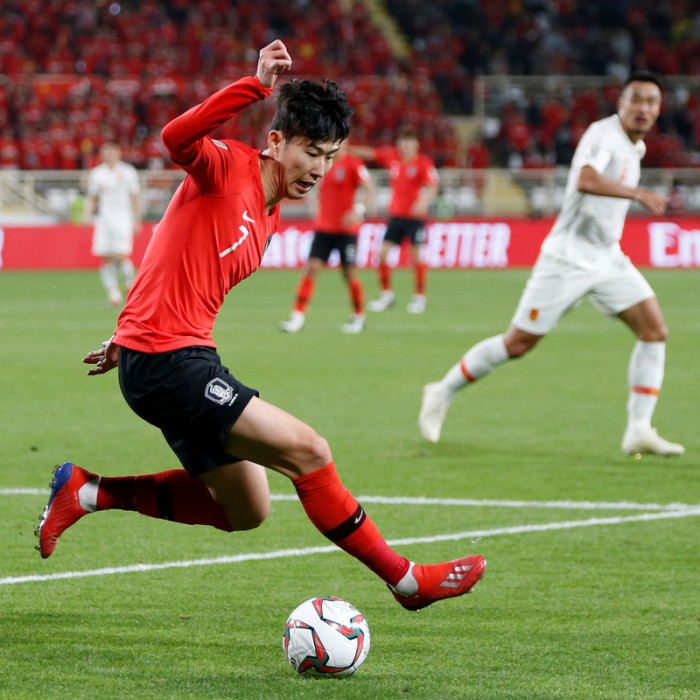 Südkoreas Son Heung-min in Action im Spiel gegen China. Foto: epa/Ali Haider