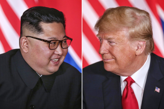 Nordkoreas Machthaber Kim Jong Un (l.) und US-Präsident Dobald Trump (r.). Foto: epa/Kevin Lim / THE STRAITS TIMES
