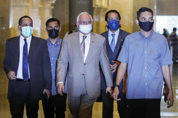 Malaysias ehemaliger Premierminister Najib Razak geht in Berufung gegen eine Verurteilung im Zusammenhang mit der 1MDB. Foto: epa/Fazry Ismail