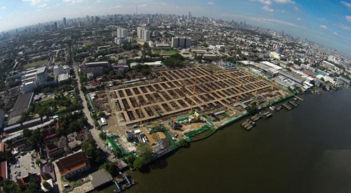 Die Baustelle des neuen Parlamentsgebäudes aus der Vogelperspektive. Fotos: The Nation