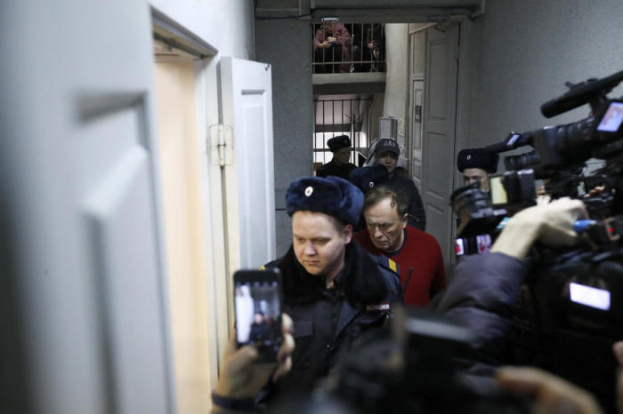 Ein russischer Historiker wurde in St. Petersburg verhaftet. Foto: epa/Anatoly Maltsev