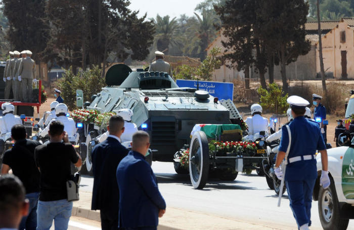 Beisetzung des ehemaligen Präsidenten Abdelaziz Bouteflika. Foto: epa/Str