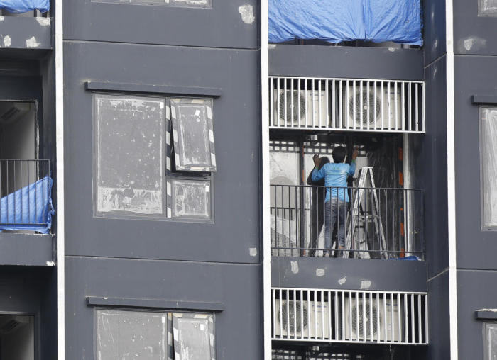 Condominium-Baustelle in Bangkok. Foto: epa/Narong Sangnak