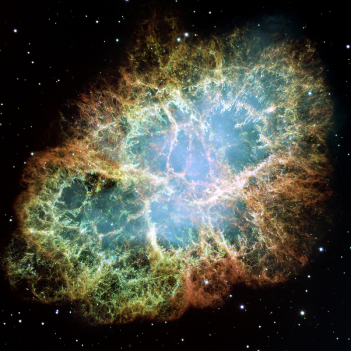 Das Bild zeigt eine Supernova-Explosionswolke im Sternbild Stier, aufgenommen vom «Hubble»-Weltraumteleskop. Schwarze Löcher, ferne Galaxien, fremde Planeten: Das Weltraumteleskop «Hubble» hat unseren Blick auf d... Foto: Jeff Hester/Nasa/esa/dpa