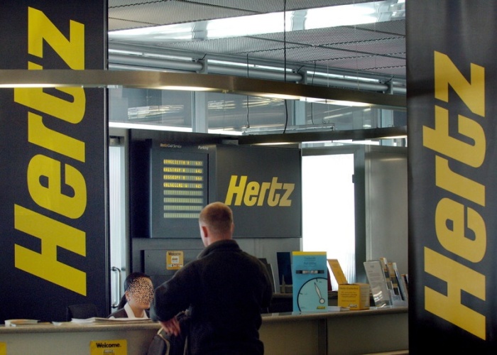 Die Autovermietung Hertz Global Holding Inc. nach dem Ausbruch des Coronavirus-Virus Konkurs angemeldet. Foto: epa/Oliver Berg