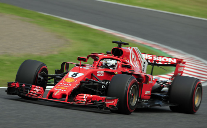 Deutscher Formel-Eins-Fahrer Sebastian Vettel von Scuderia Ferrari. Foto: epa/Franck Robichon	