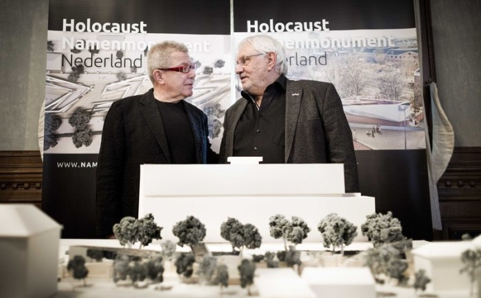 Gestaltung der Holocaust-Gedenkstätte Niederlande. Foto: epa/Freek Van Den Bergh