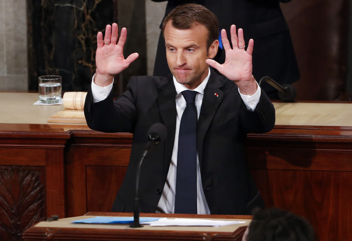 Frankreichs Staatspräsident Emmanuel Macron. Foto: epa/Erik S. Lesser