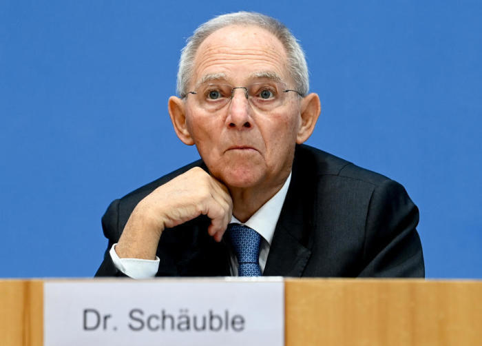 Der Präsident des Deutschen Bundestages Wolfgang Schaeuble. Foto: epa/Filip Singer
