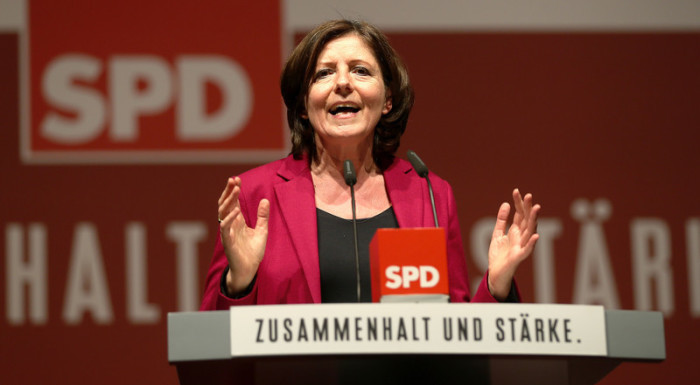 Ministerpräsidentin des deutschen Bundeslandes Rheinland-Pfalz Malu Dreyer. Foto: epa/Ronald Wittek