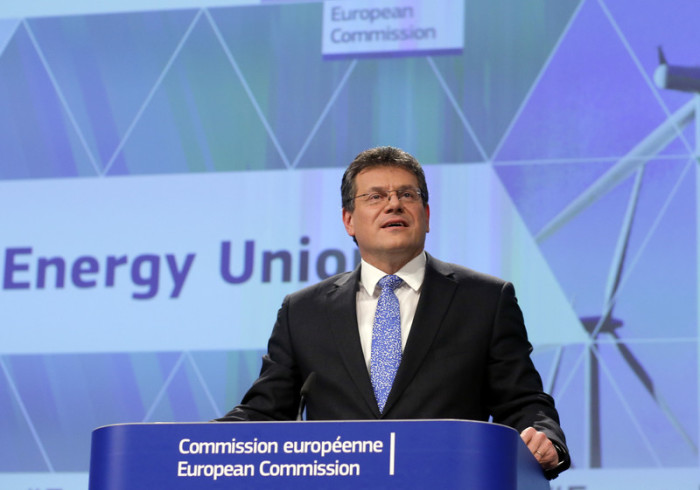 EU-Vizekommissionspräsident Maros Sefcovic. Foto: epa/Olivier Hoslet