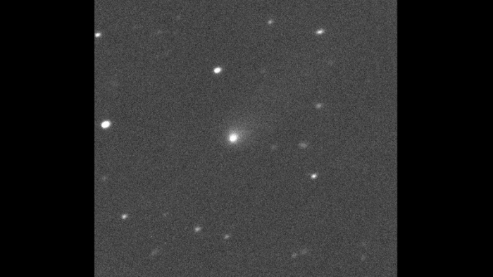 Der Komet C/2019 Q4, Der Möglicherweise Aus Einem Anderen Sonnensystem Kommt. Foto: Canada-france-hawaii Telescope/Nasa/dpa