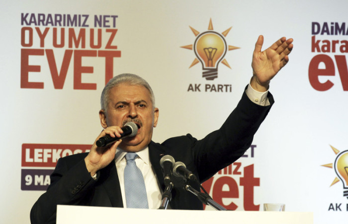 Türkeis Ministerpräsident Binali Yildirim. Foto: epa/Andreas Manoli