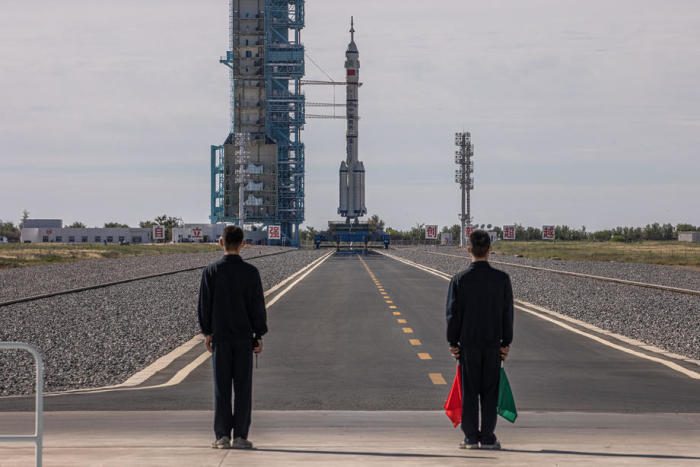 Jiuquan Satellite Launch Center, in der Wüste Gobi. Foto: epa/Roman Pilipey