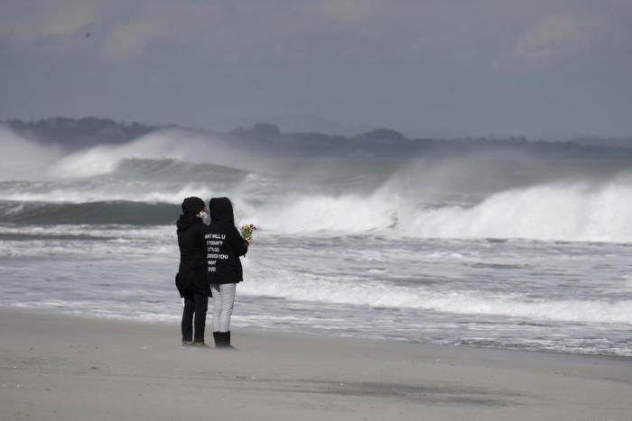 Jahrestag des verheerenden Tohoku-Erdbebens und Tsunamis in Japan. Foto: epa/Kimimasa Mayama