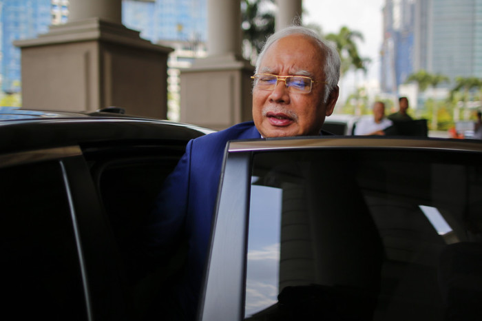 Mit Najib Razak sitzt erstmals in der malaysischen Justizgeschichte ein früherer Regierungschef auf der Anklagebank. Foto: epa-efe/Fazry Ismail