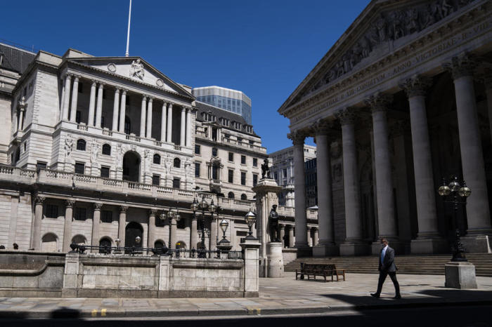 Die Bank von England in der City of London. Foto: epa/Will Oliver