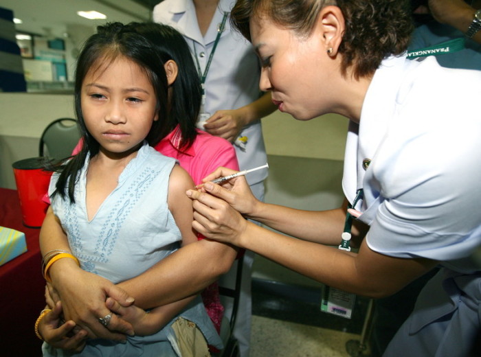 Kinder im Alter zwischen zwei und sechs Jahren gelten als hochgradig grippegefährdet. Foto: epa/Narong Sangnak