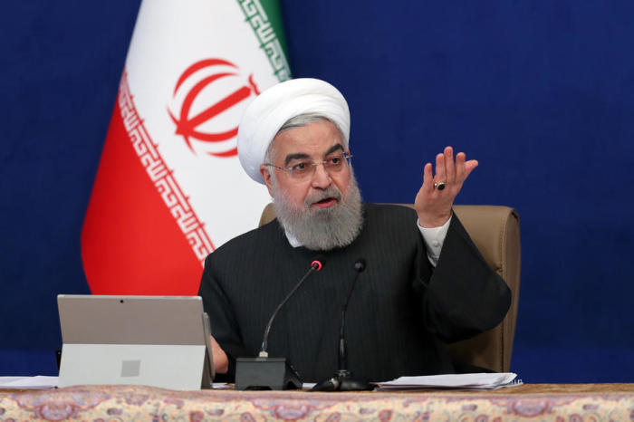 Der iranische Präsident Hassan Rouhani. Foto: epa/Iranisches PrÄsidentenbÜro Hando