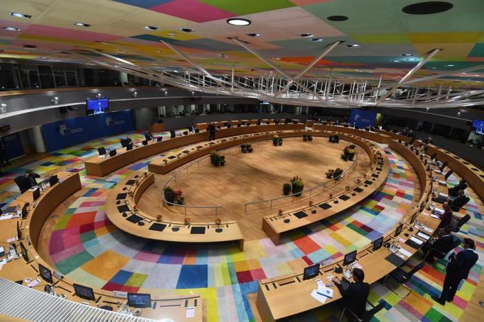 Die Europäische Union (EU) auf ihrem Gipfel im Gebäude des Europäischen Rates in Brüssel. Foto: epa/John Thys