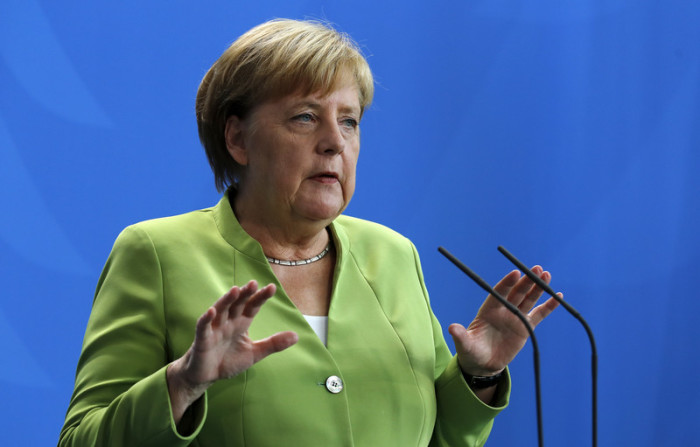 Deutschlands Bundeskanzlerin Angela Merkel. Foto: epa/Felipe Trueba