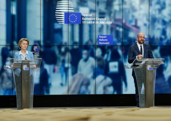Gipfeltreffen der EU-Staats- und Regierungschefs in BrüsselGipfeltreffen der EU-Staats- und Regierungschefs in Brüssel. Foto: epa/Stephanie Lecocq