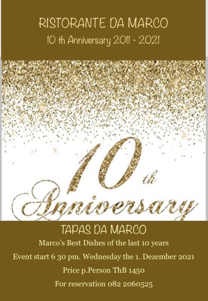 Tapas da Marco zum 10. Jubiläum