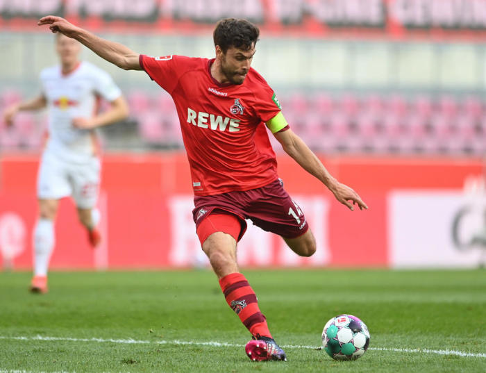 Jonas Hector von Köln in Aktion während der Bundesliga in Köln. Foto: epa/Sascha Steinbach
