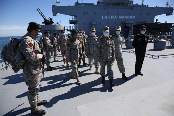 Militärübung der iranischen Marine im Golf von Oman. Foto: epa/Iranian Army Handout