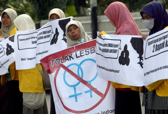  In Indonesien schwindet die Toleranz gegenüber sexuellen Minderheiten zunehmend. Archivbild: epa/Bagus Indahono