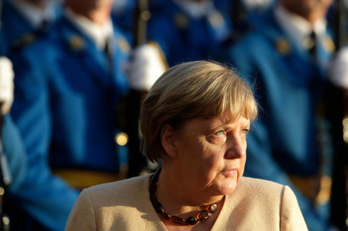 Die Bundeskanzlerin Angela Merkel in Belgrad. Foto: epa/Andrej Cukic