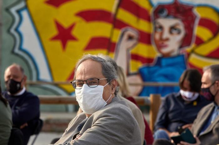 Ehemaliger Präsident Kataloniens Quim Torra. Foto: epa/David Borrat