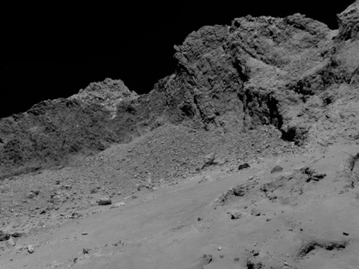 Der Weltraumsonde «Rosetta» gelang zum Ende ihrer aufsehenerregende Mission noch ein Meisterstück. Sie landete auf dem Kometen «Tschuri». Foto: ESA/Rosetta/MPS for OSIRIS Team MPS/UPD/LAM/IAA/SSO/INTA/UPM/DASP/IDA dpa