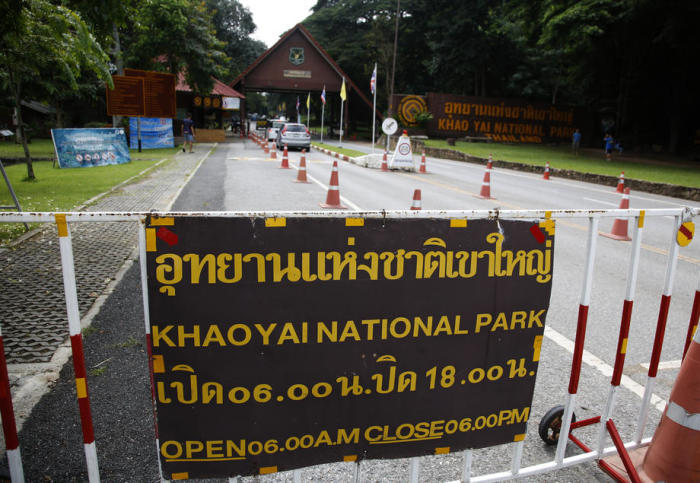 Eingang zum Khao-Yai-Nationalpark. Foto: epa/Narong Sangnak