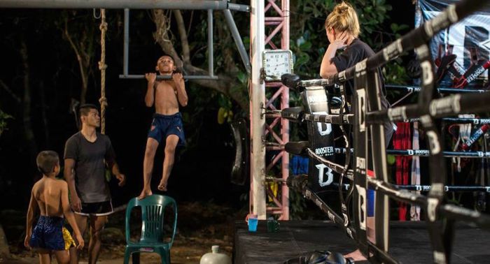Eine 31-jährige Deutsche bringt Kindern kostenlos Muay Thai bei. Foto: The Nation