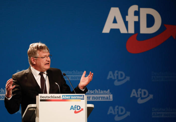 Der Ko-Vorsitzende der Partei Alternative für Deutschland (AfD), Jörg Meuthen. Foto: epa/Filip Singer