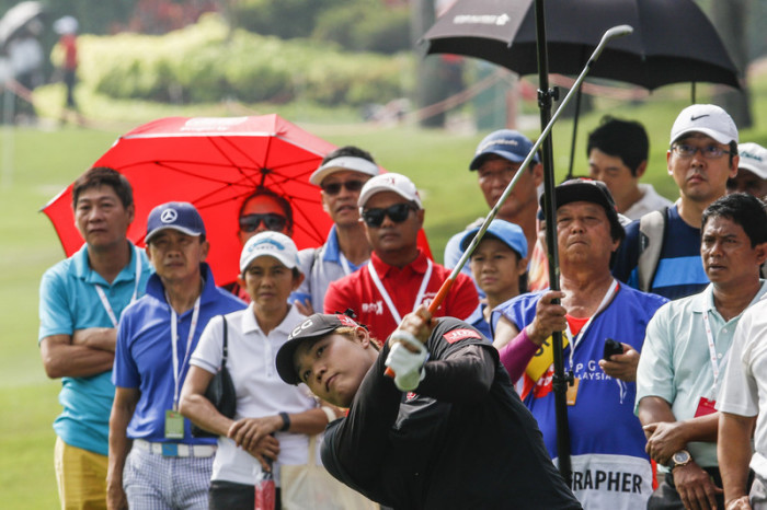 Thailands Golfass Ariya Jutanugarn wurde auf der LPGA-Tour „Spielerin des Jahres“ und mit 2,55 Millionen Dollar Geldranglistenerste.   Foto: epa/Ahmad Yusni