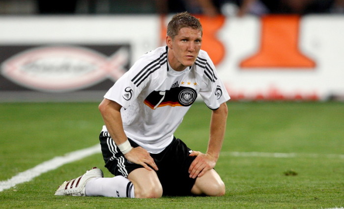 Bastian Schweinsteiger, deutscher Fußballnationalspieler. EPA/Oliver Weiken